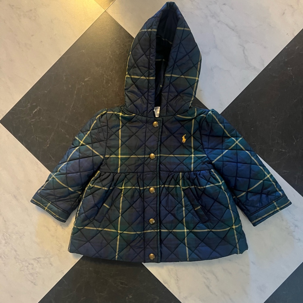 Polo Ralph Lauren baby. Girls plaid Ralph Lauren jacket